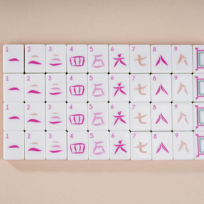 The Sorbet Set — 160-Piece Hot Pink Luxury Mahjong Tiles for the Player Who Sets the Tone