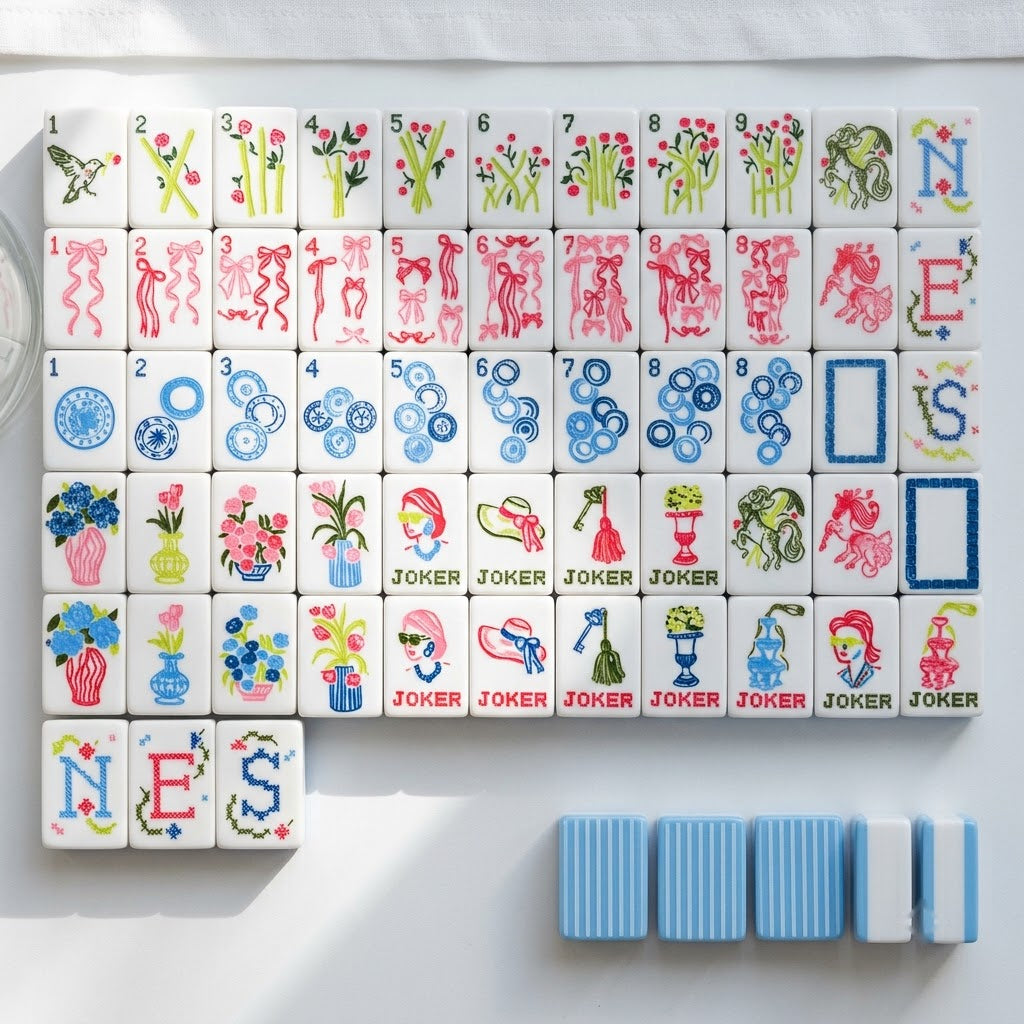 Full set laid out as a specification chart