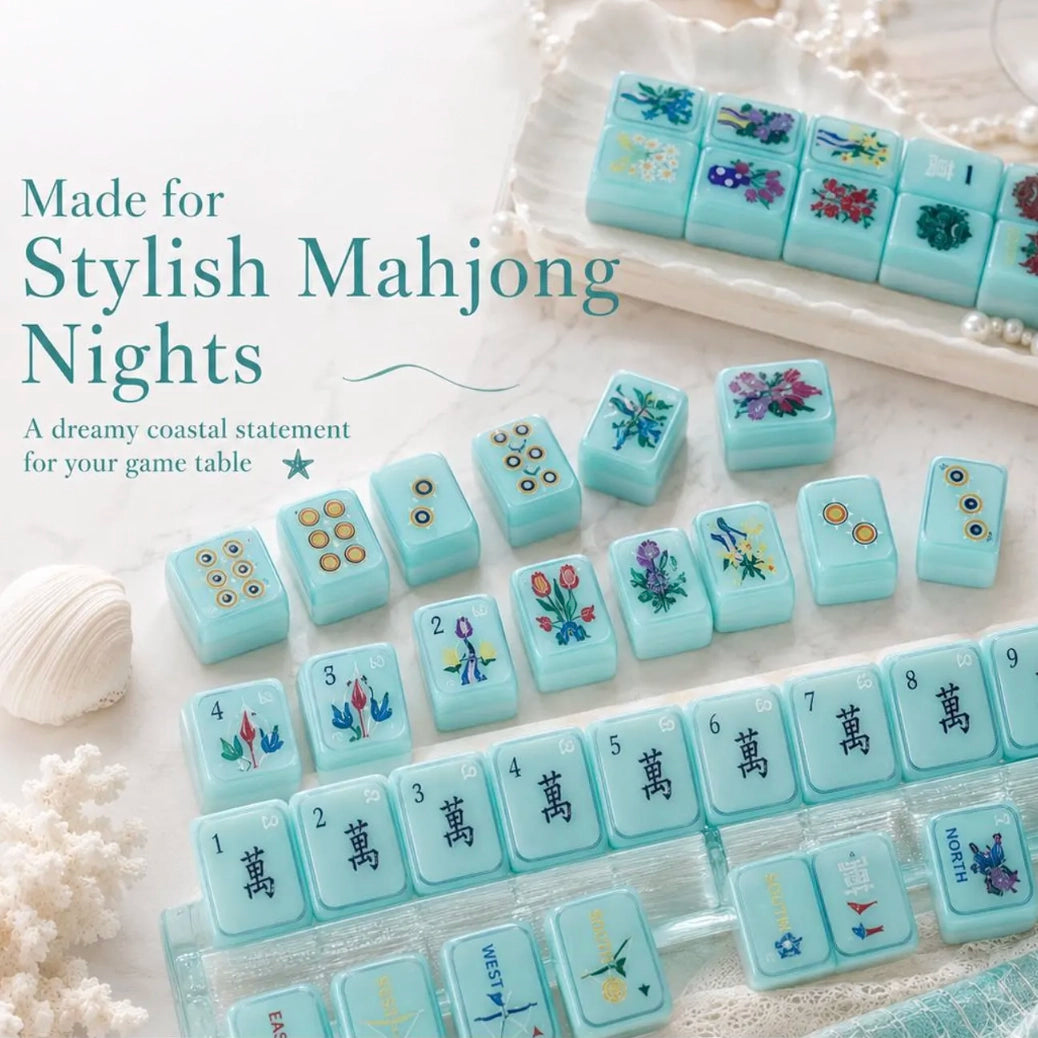 Luxury Ocean Mahjong Tile Set