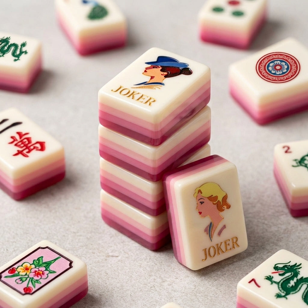Art Deco Lady Joker Mahjong — 160 Tiles