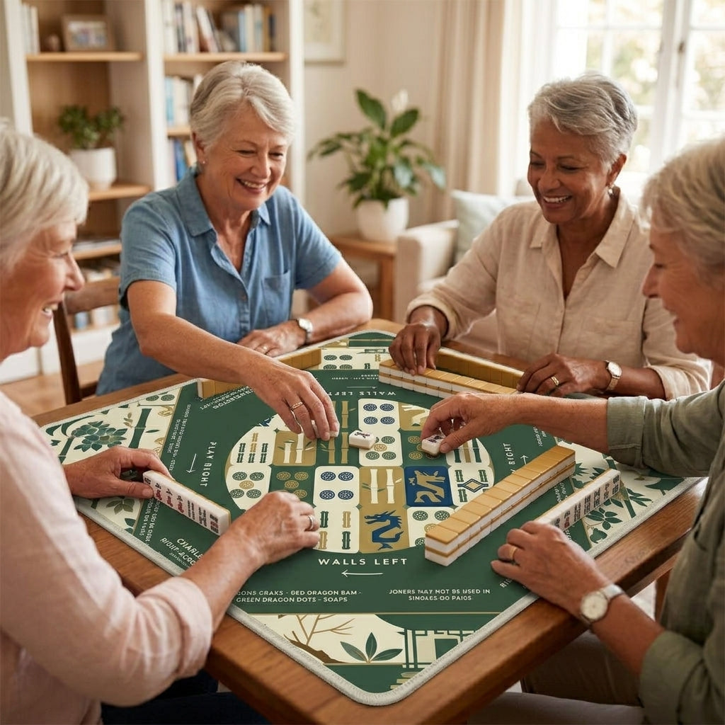 The Emerald Botanical Mahjong Mat โ A Quieter Table, All Your Own