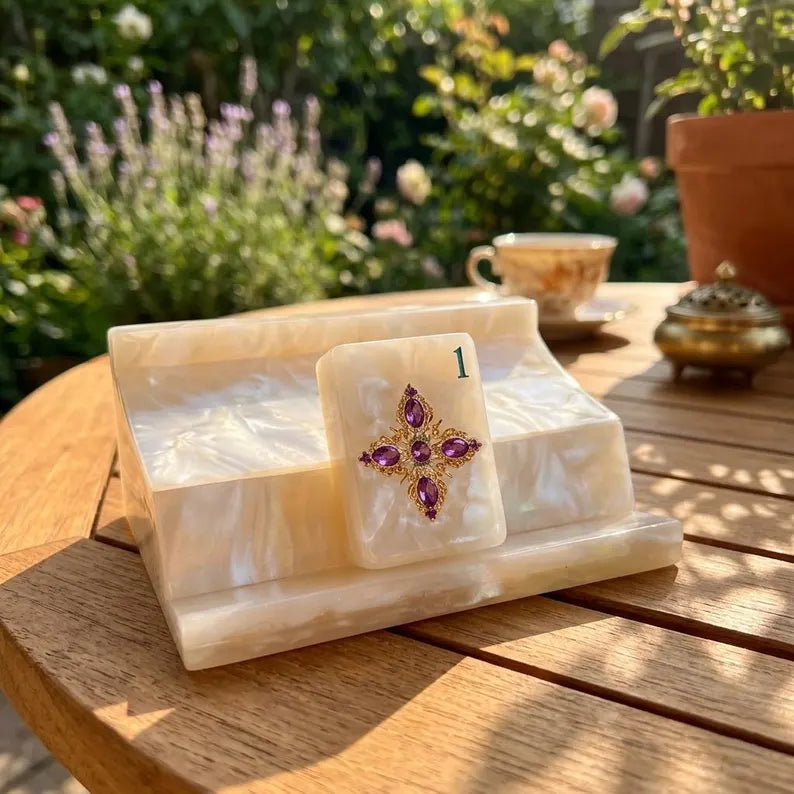 Mother-of-Pearl & Gold Mahjong — 160 Tiles
