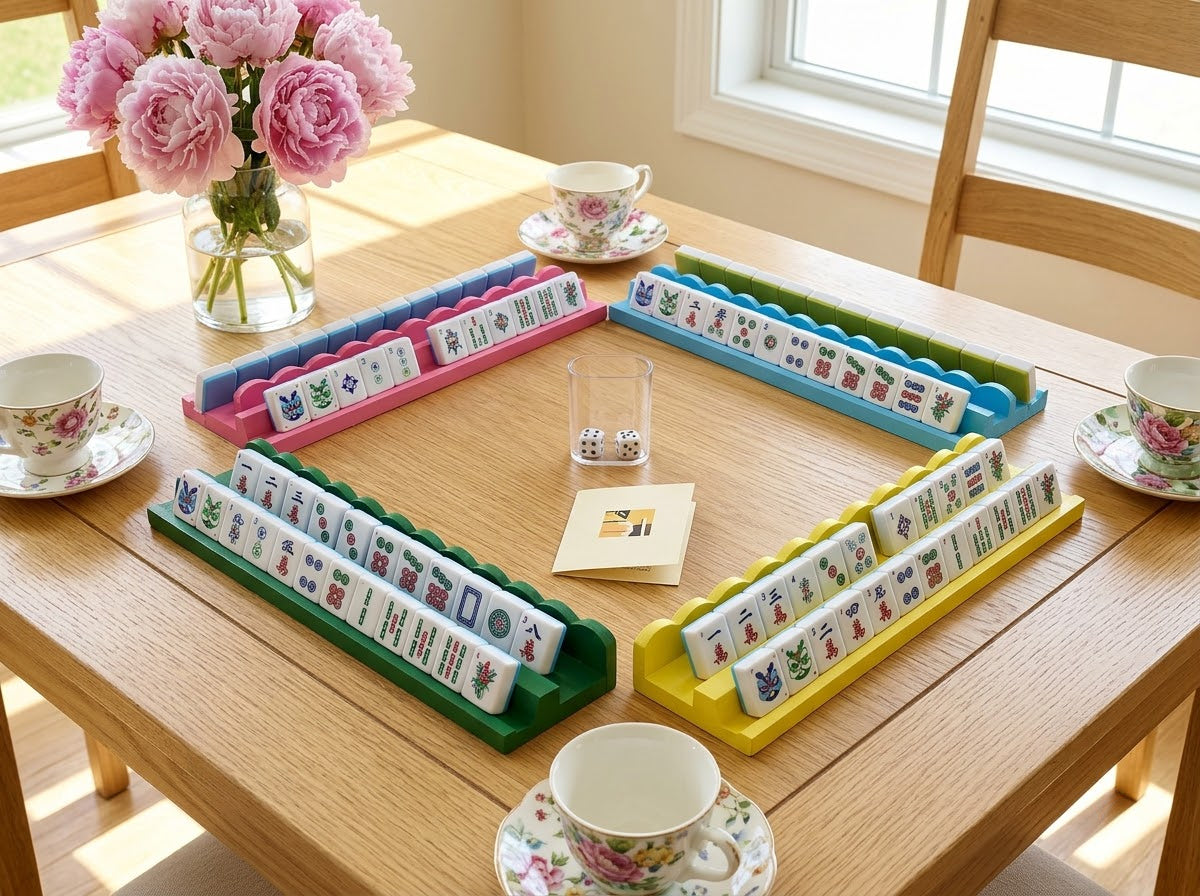 Color Pop Mahjong Racks — Set of 4
