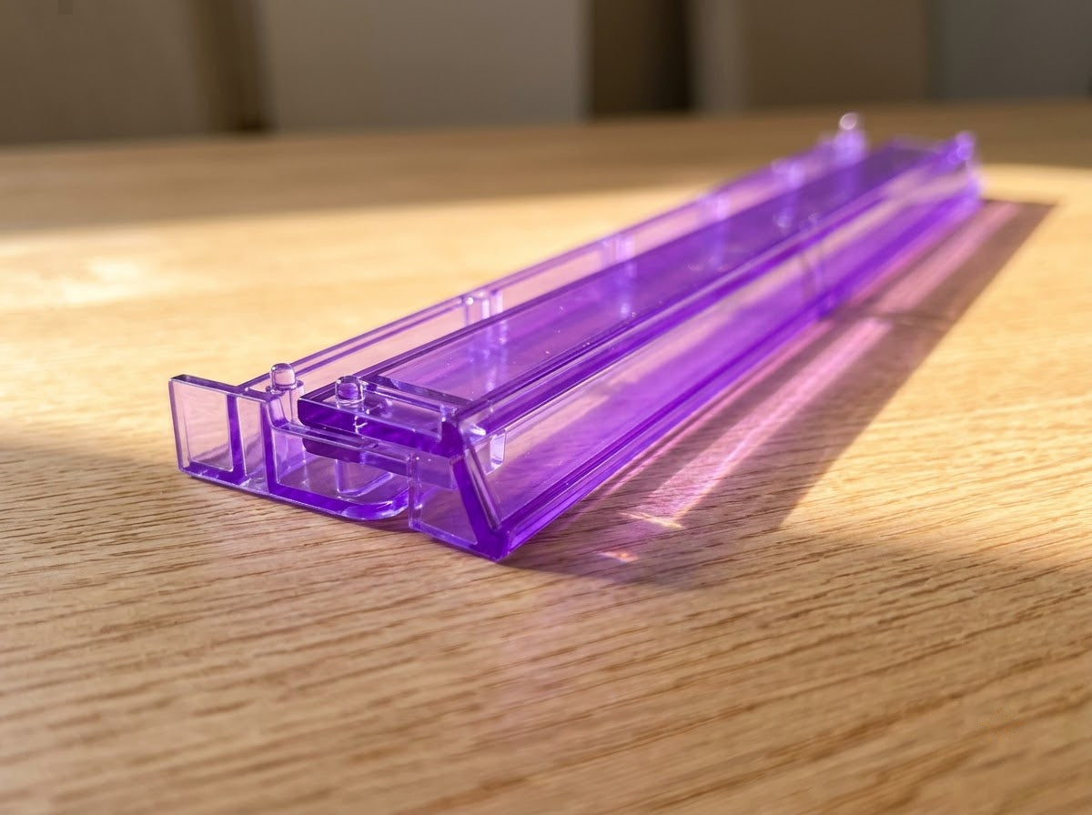 Violet Clear Mahjong Racks — Set of 4