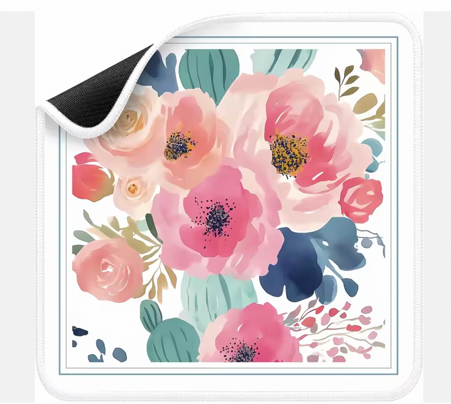Floral Mahjong Mat For Elegant Gatherings
