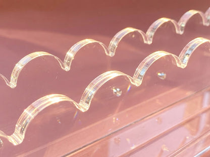 Crystal Clear Mahjong Racks — Set of 4