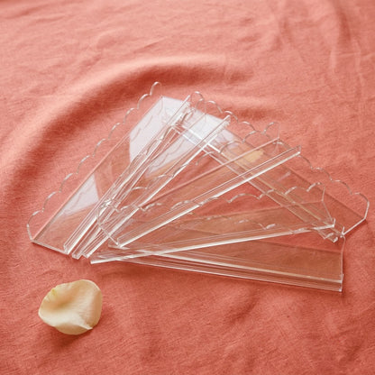 Crystal Clear Mahjong Racks — Set of 4