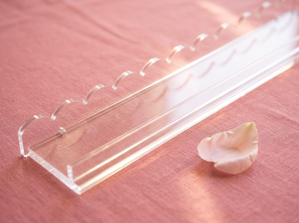 Crystal Clear Mahjong Racks — Set of 4