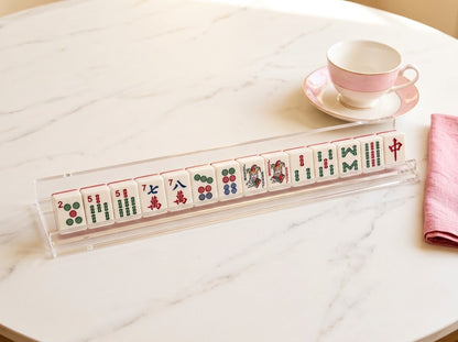 Crystal Clear Mahjong Racks — Set of 4