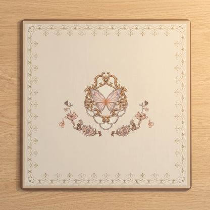 Vintage Butterfly Mahjong Mat — Roll-Up
