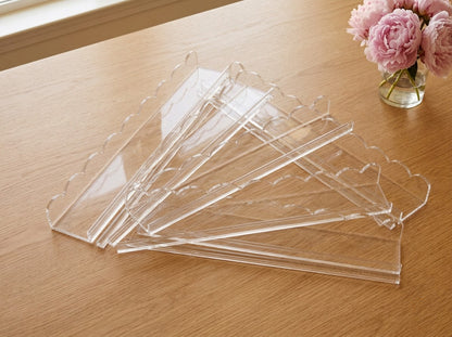 Crystal Clear Mahjong Racks — Set of 4