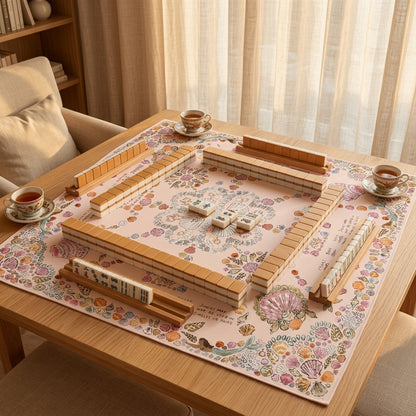Seashell Shore Mahjong Mat — Foldable