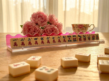 Iridescent Wave Mahjong Racks — Set of 4