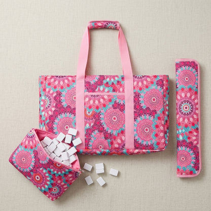 The Mahjong Travel Set — A 3-Piece Carry-All Roomy Enough for Your Full American Mahjong Set