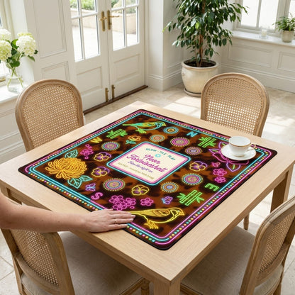 Afterglow Tortoiseshell Mahjong Mat — Roll-Up