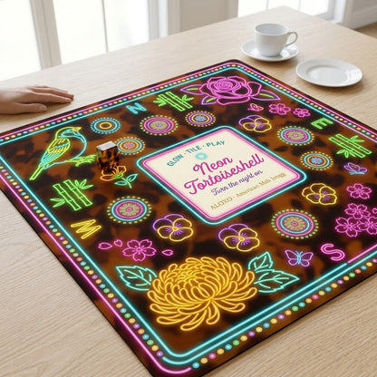Afterglow Tortoiseshell Mahjong Mat — Roll-Up