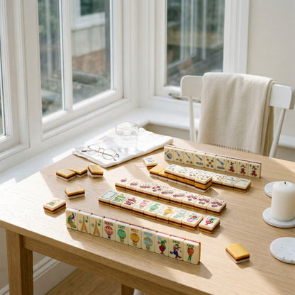 Set on a sunroom table