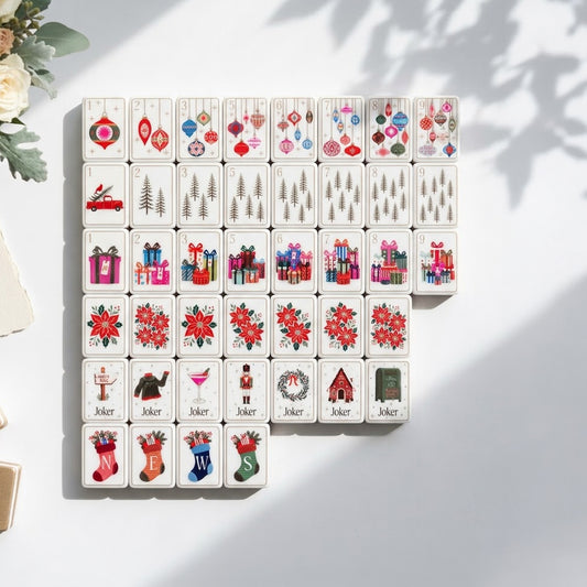 Christmas Post Mahjong Set — 160 Tiles
