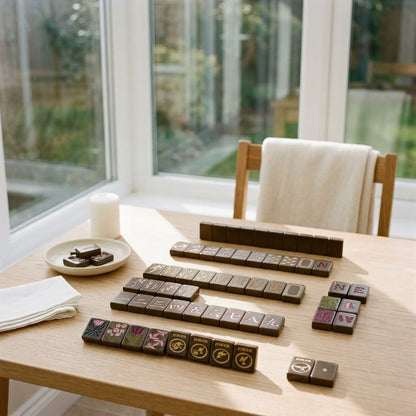 Set on a sunroom table