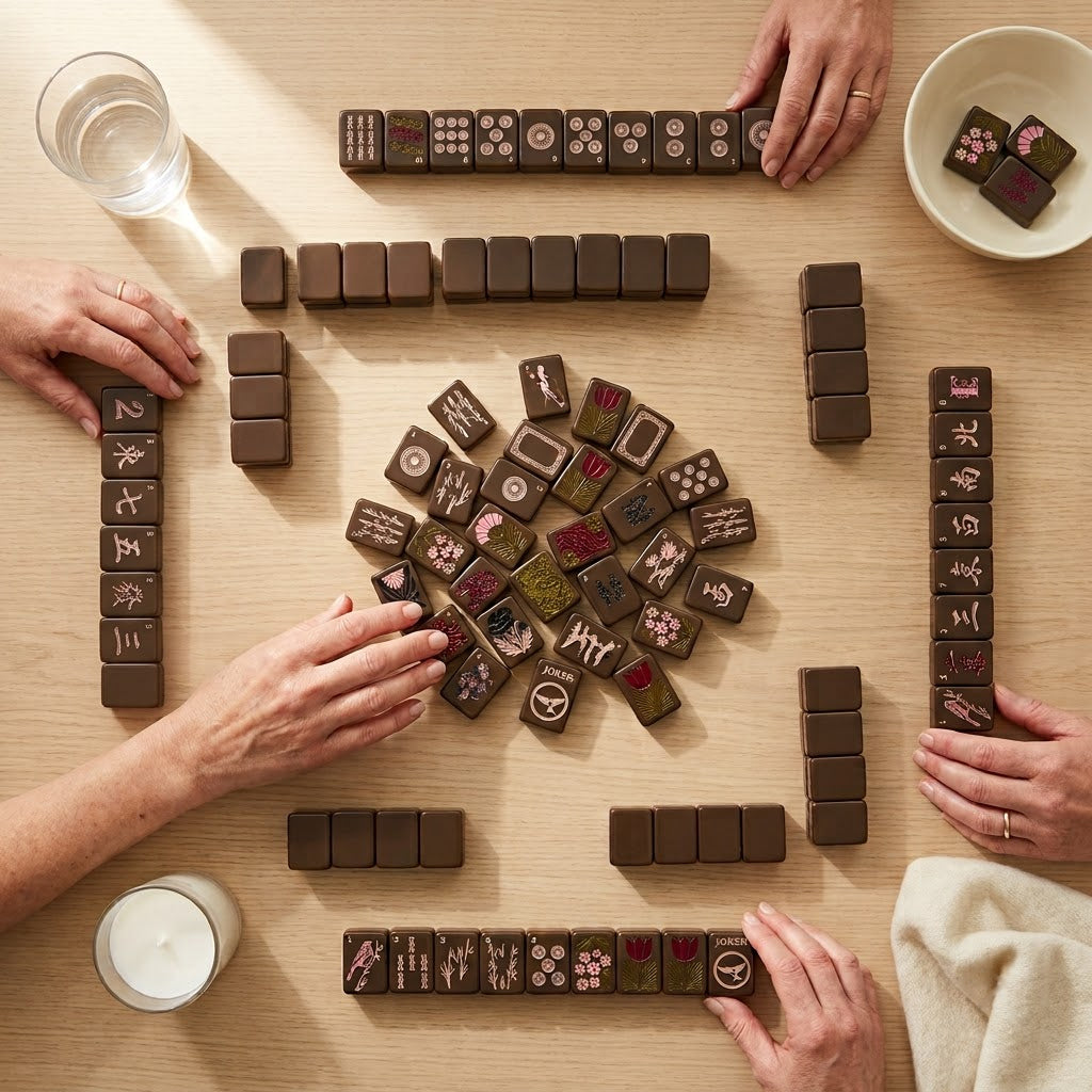 A game in progress, four players