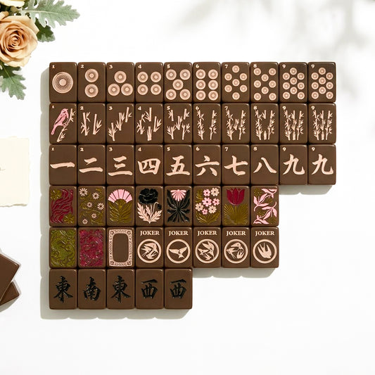 Cocoa Bloom Mahjong Set — 160 Tiles