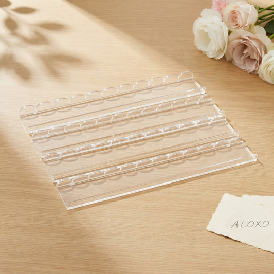 Crystal Clear Mahjong Racks — Set of 4