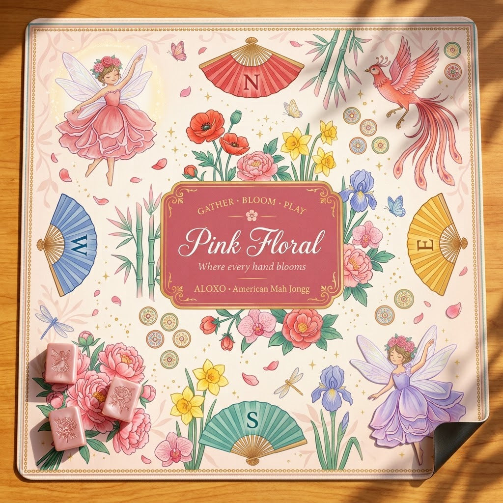 Fairy Bloom Mahjong Mat — Roll-Up