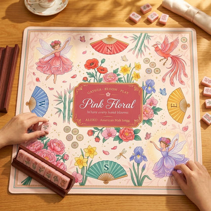 Fairy Bloom Mahjong Mat — Roll-Up