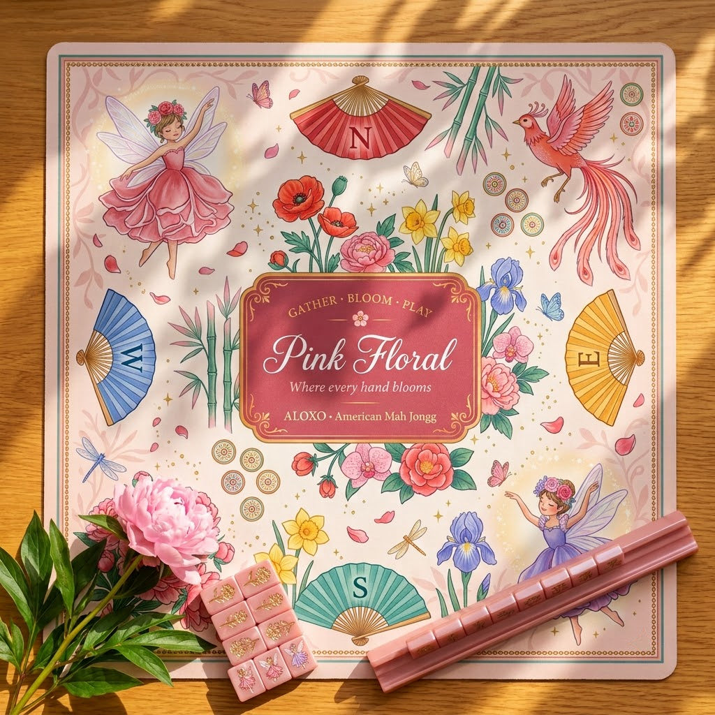 Fairy Bloom Mahjong Mat — Roll-Up