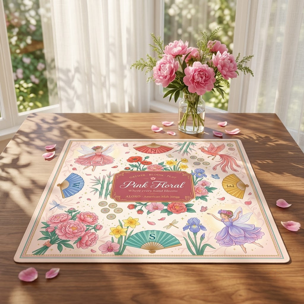 Fairy Bloom Mahjong Mat — Roll-Up