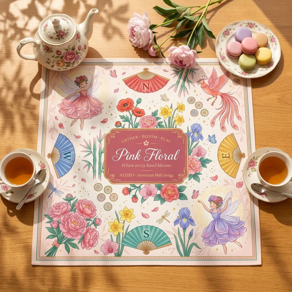 Fairy Bloom Mahjong Mat — Roll-Up