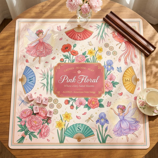 Fairy Bloom Mahjong Mat — Roll-Up