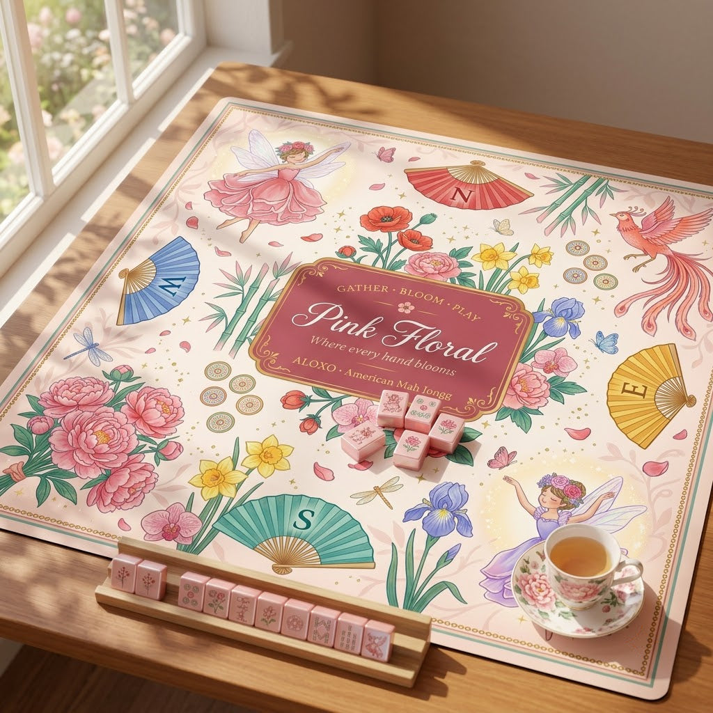 Fairy Bloom Mahjong Mat — Roll-Up