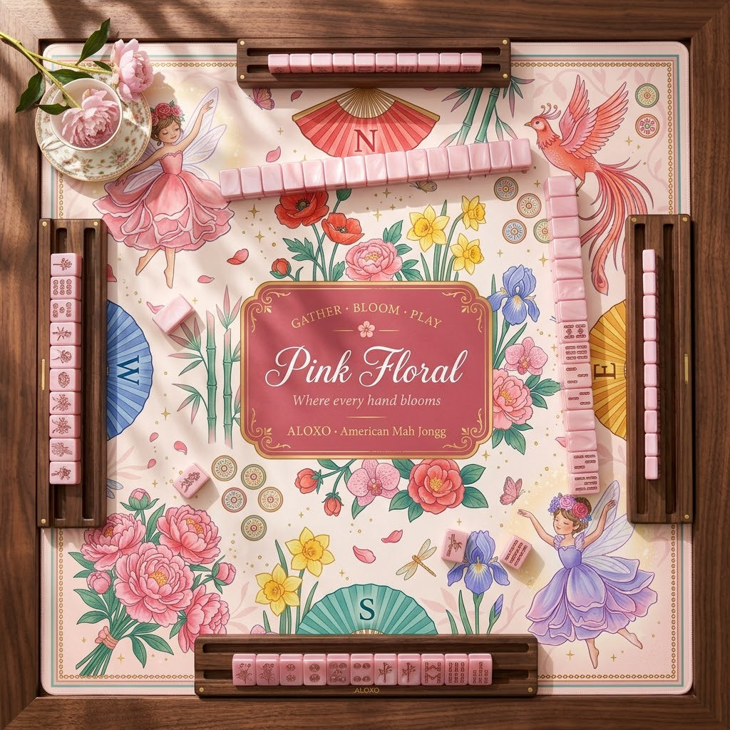 Fairy Bloom Mahjong Mat — Roll-Up
