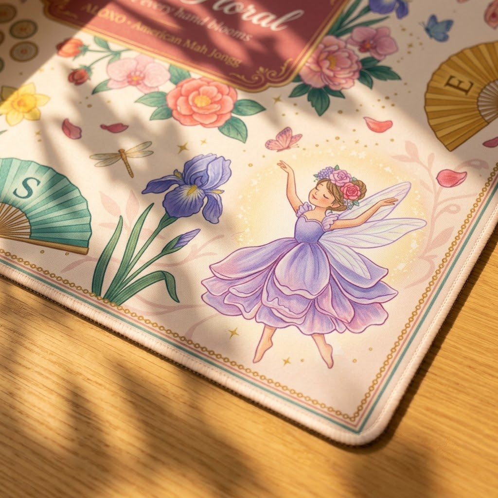 Fairy Bloom Mahjong Mat — Roll-Up