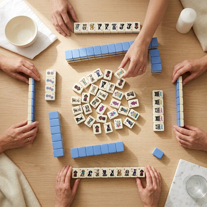 A game in progress, four players
