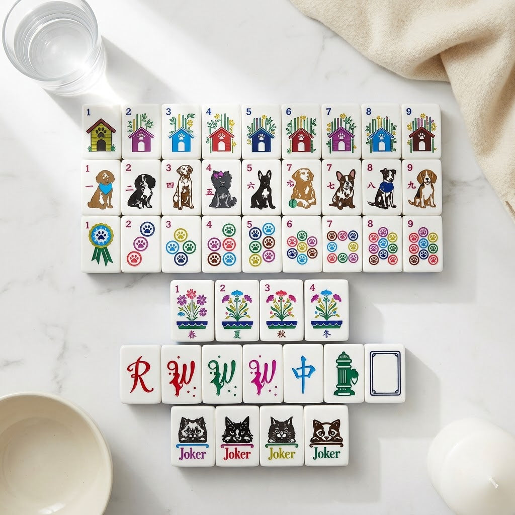 Full set laid out as a specification chart