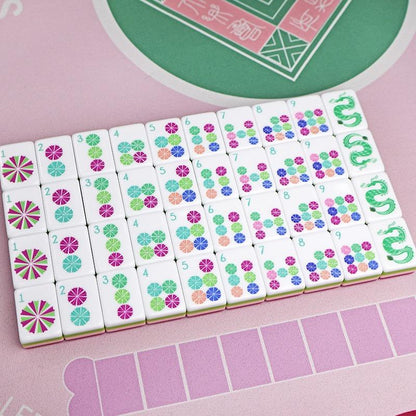 The Sorbet Set — 160-Piece Hot Pink Luxury Mahjong Tiles for the Player Who Sets the Tone