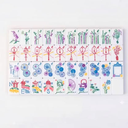 Jade Marble Luxury American Mahjong Set — 160 NMJL-Ready Tiles