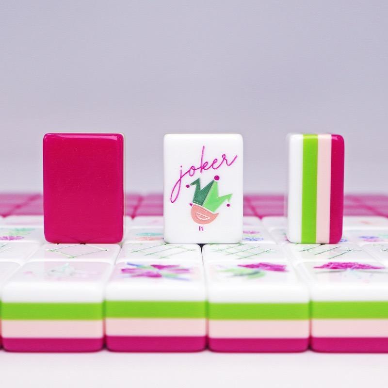 The Sorbet Set — 160-Piece Hot Pink Luxury Mahjong Tiles for the Player Who Sets the Tone