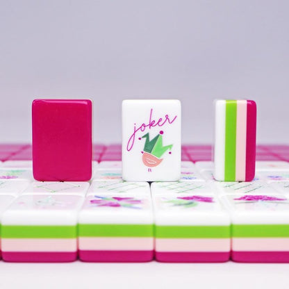 The Sorbet Set — 160-Piece Hot Pink Luxury Mahjong Tiles for the Player Who Sets the Tone