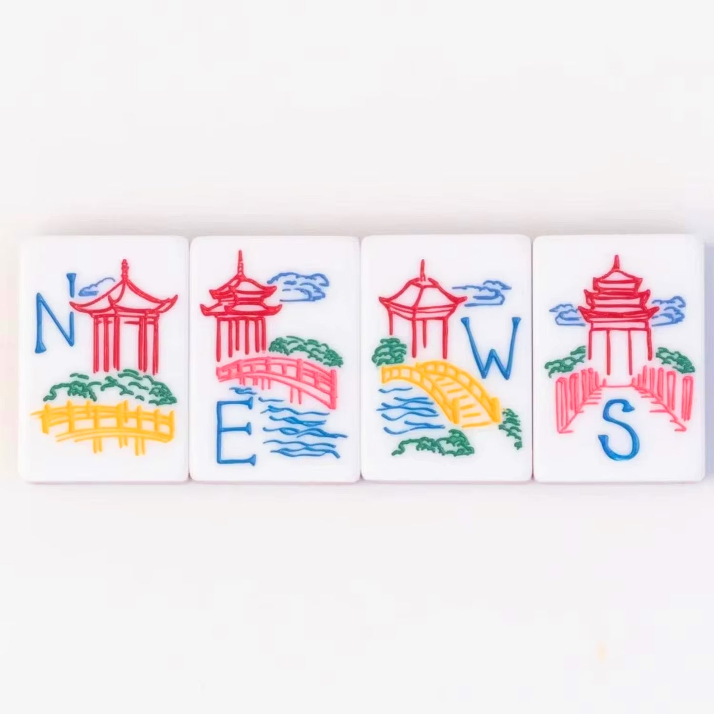 Jade Marble Luxury American Mahjong Set — 160 NMJL-Ready Tiles
