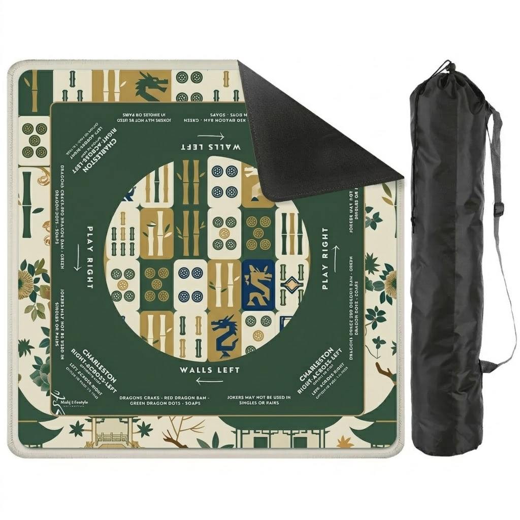 The Emerald Botanical Mahjong Mat — A Quieter Table, All Your Own