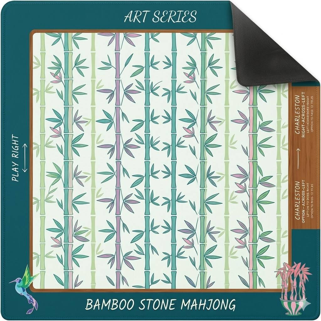 The Bamboo Grove Mahjong Mat — A True Roll-Up That Lies Perfectly Flat