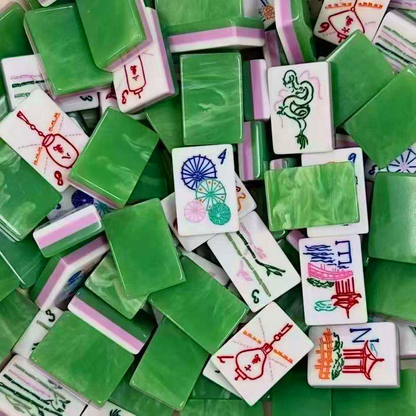 Jade Marble Luxury American Mahjong Set — 160 NMJL-Ready Tiles