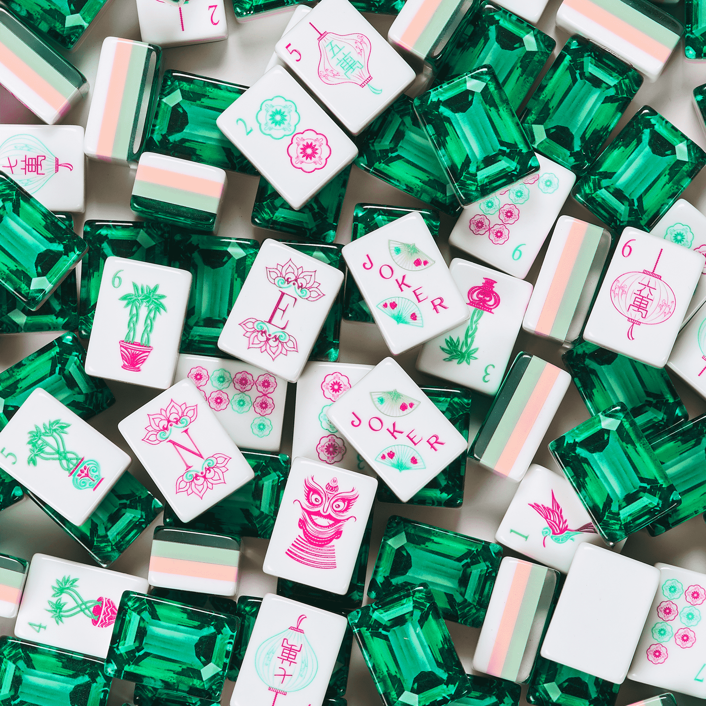Emerald Green Luxury American Mahjong Set — 160 NMJL-Ready Tiles