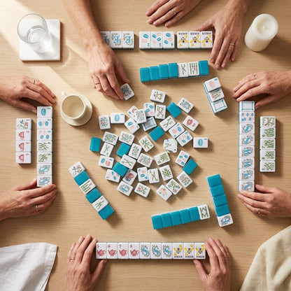 A game in progress, four players