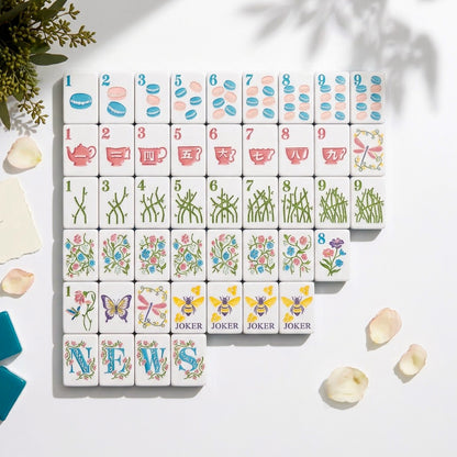 Honeybee Meadow Mahjong Set — 160 Tiles