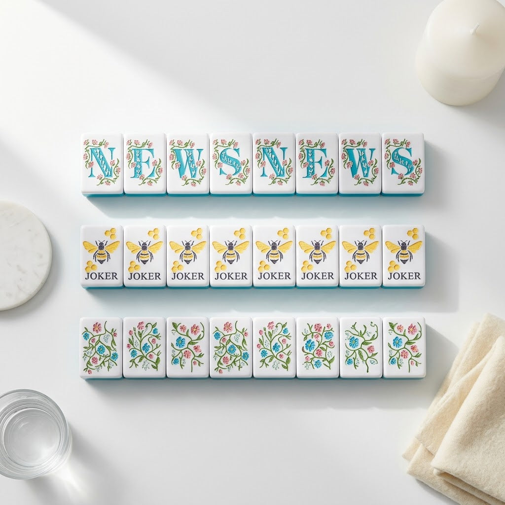 Winds, dragons and flower tiles
