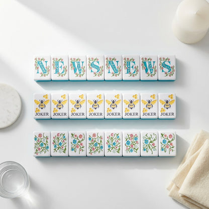 Winds, dragons and flower tiles